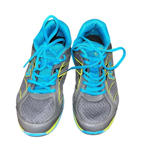 Fila cool Max memory foam sneakers gray green blue like new women’s 7 - Picture 2 of 5